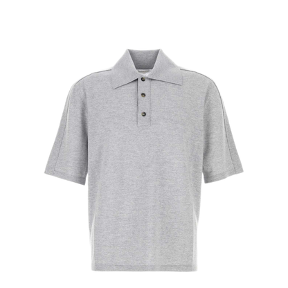 MAYFEYR - Bottega Veneta - Grey Wool Polo Knit - 835307V5L608531
