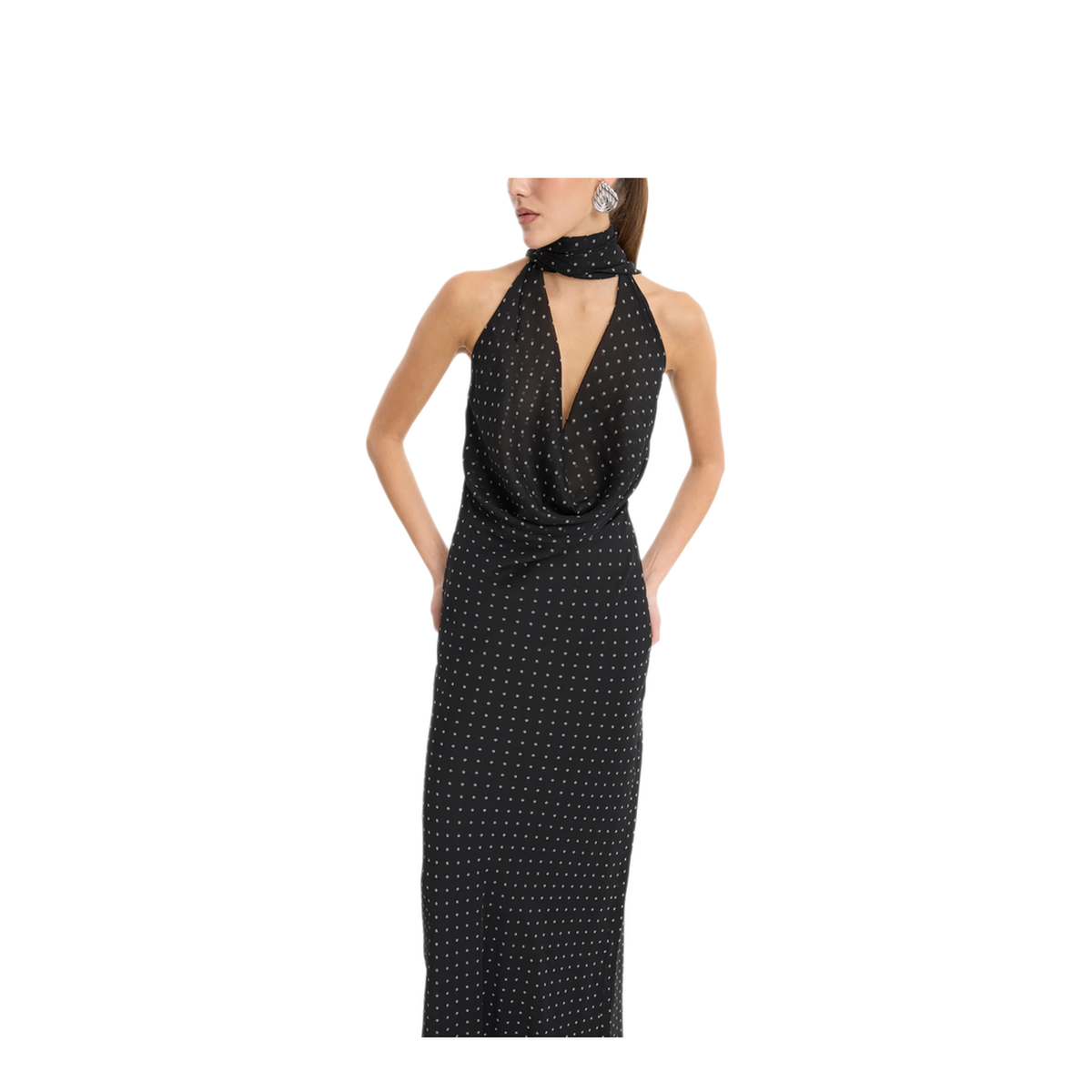 MAYFEYR - Rotate - Chiffon Dress Halter Neck - 1169881000