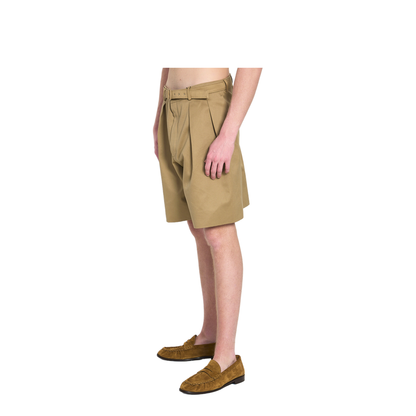 Cotton Drill Shorts with Belt