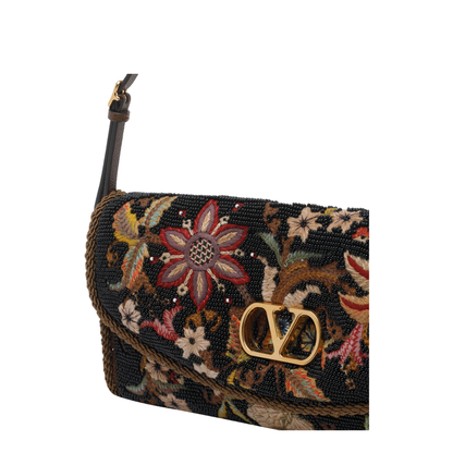 Embroidered Small Shoulder Bag