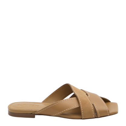 Smooth and Suede Leather Slides