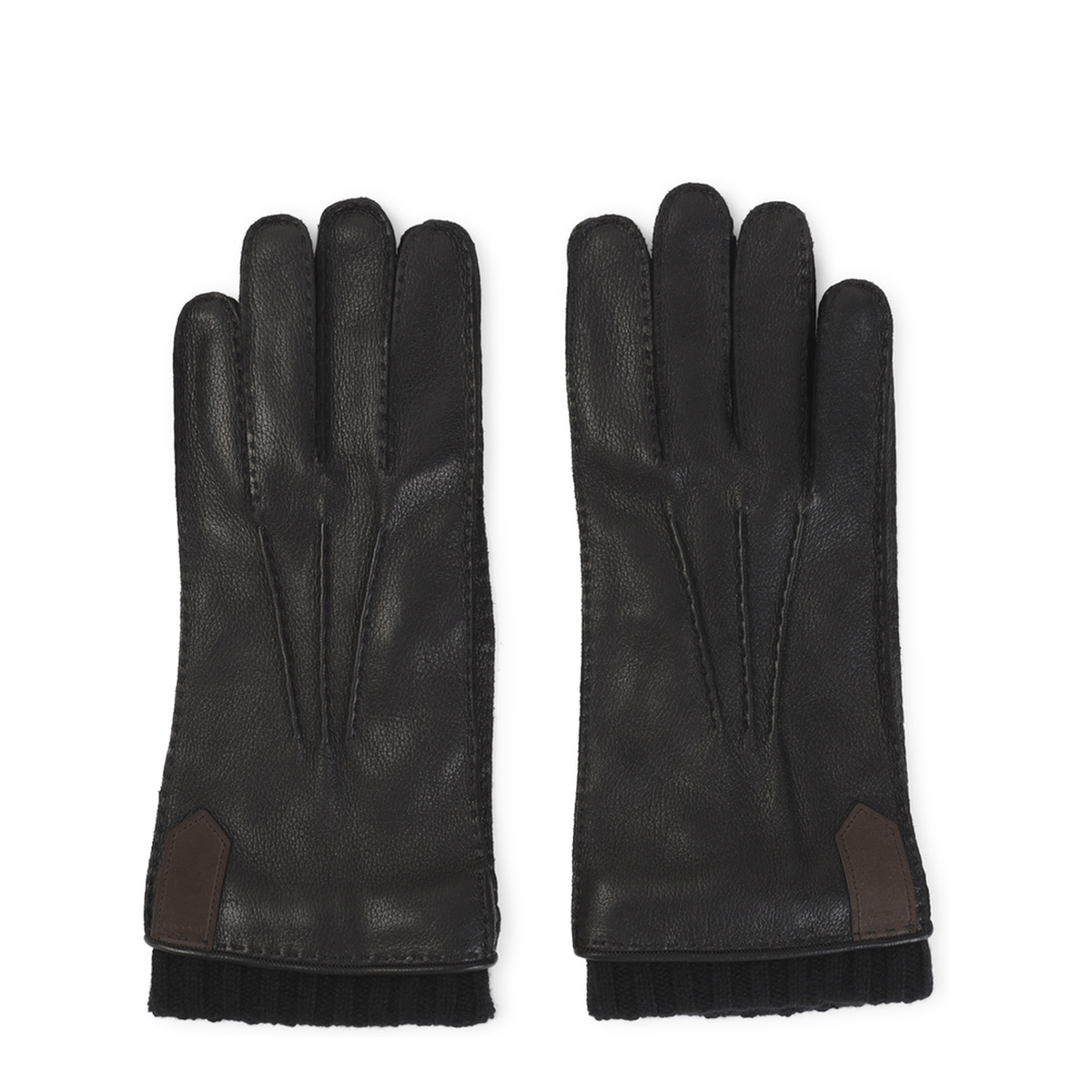 MAYFEYR - CANALI - Gloves In Black Deerskin Leather - GUA01ZF00035110