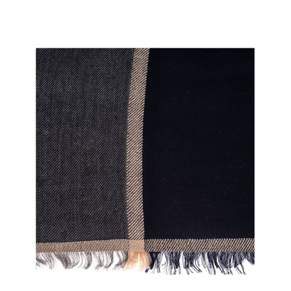 MAYFEYR - Brunello Cucinelli - Colorblock Scarf In Blue Marine Color - MSC606AVCU929