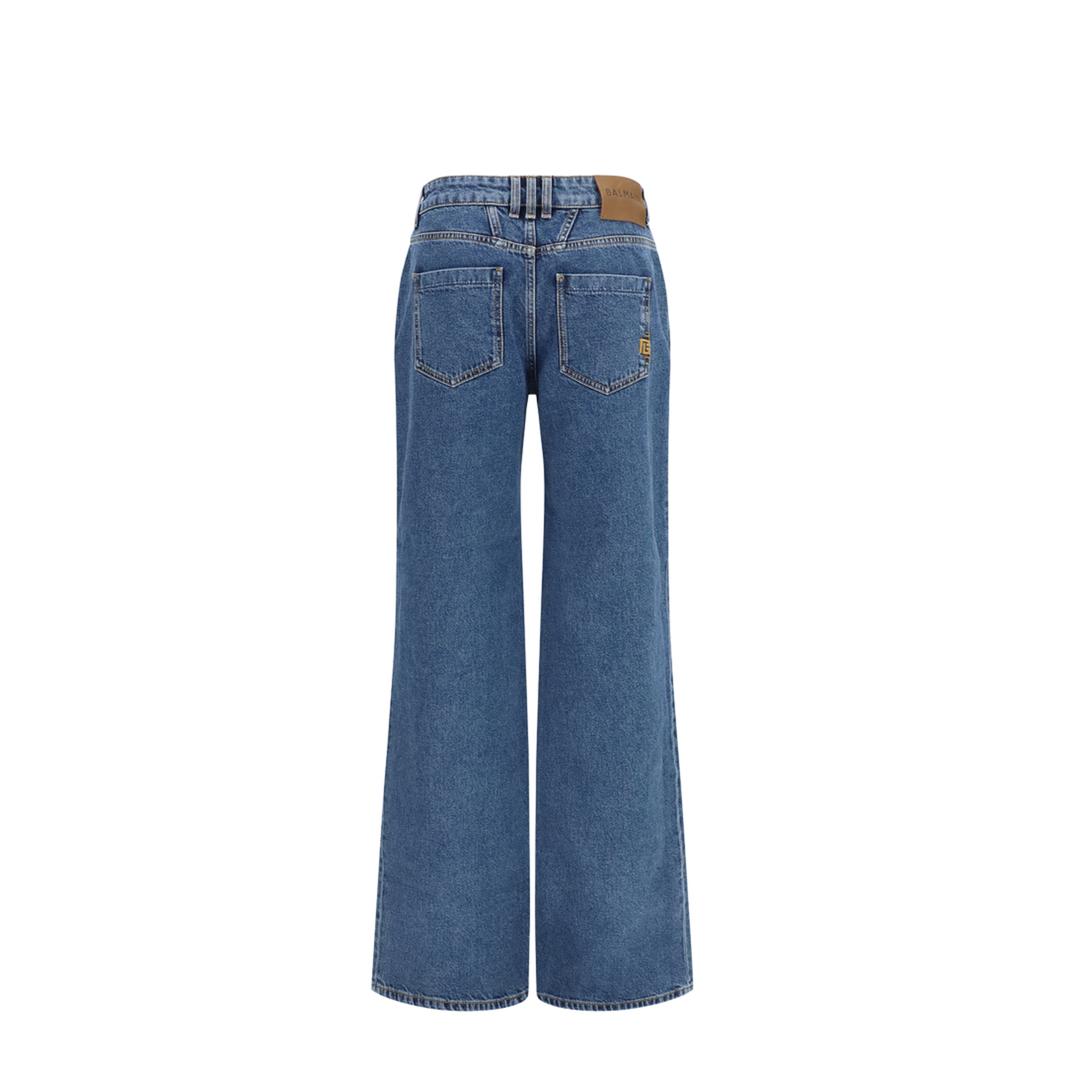 MAYFEYR - Balmain - Straight Wide-Leg Jeans - HF1MI052DG08