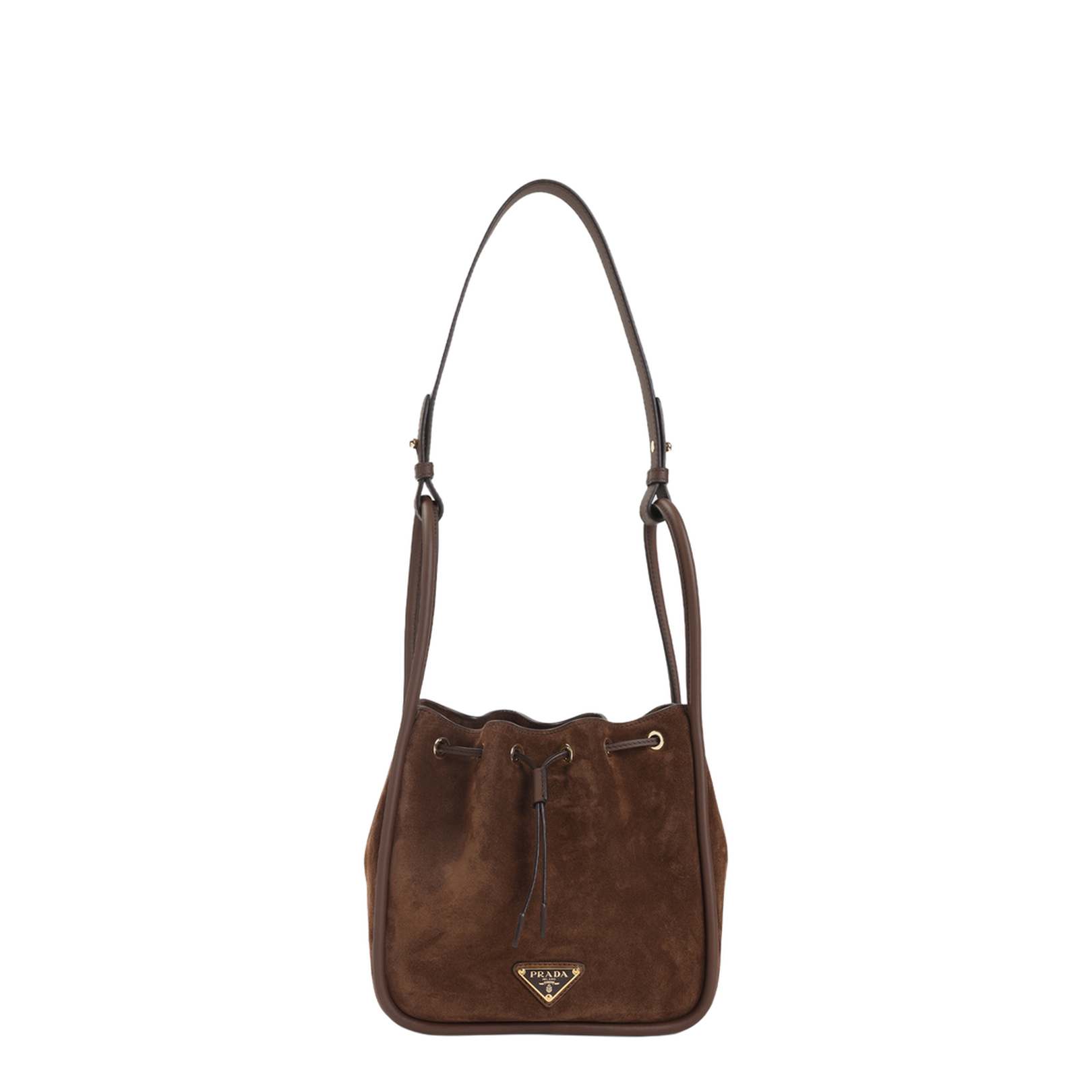Cocoa Brown Suede Shoulder Bag