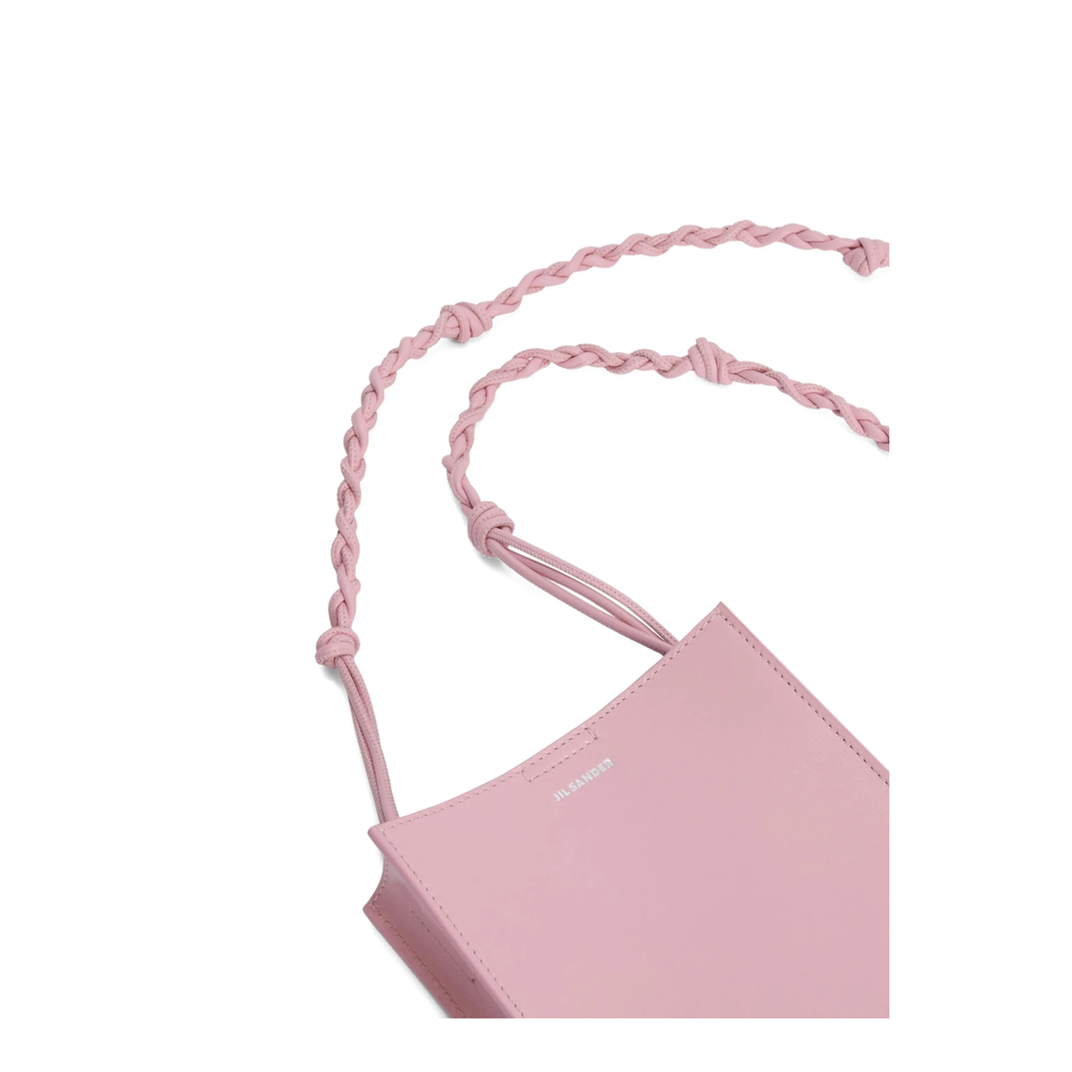 Tangle Small Leather Crossbody Bag - Neon Rose