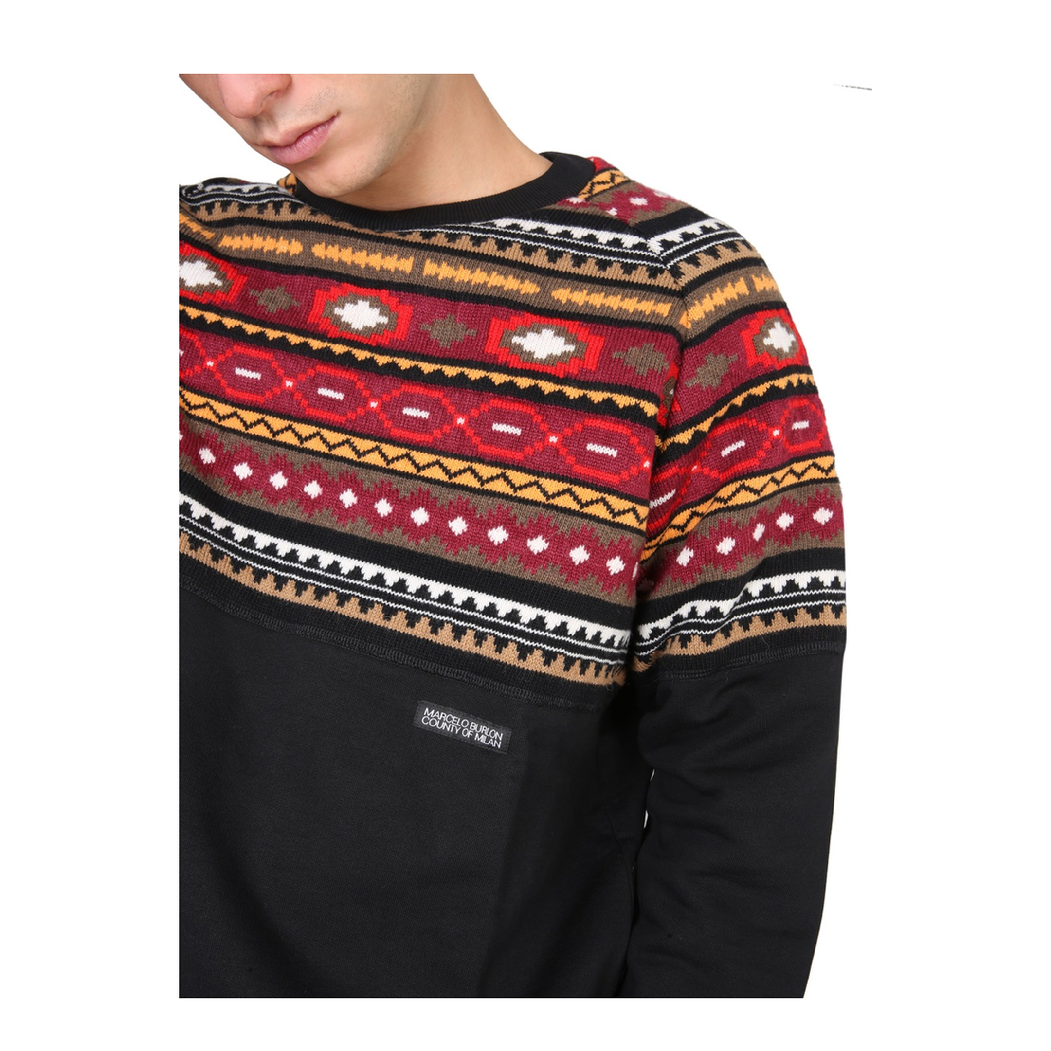 MAYFEYR - MARCELO BURLON COUNTY OF MILAN - Fleece In Wool And Cotton - CMHE037F21KNI0011027