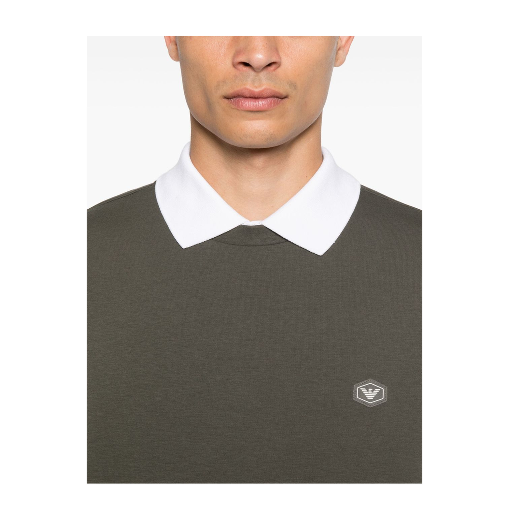 Double-Jersey Sweatshirt with Micro Logo Patch