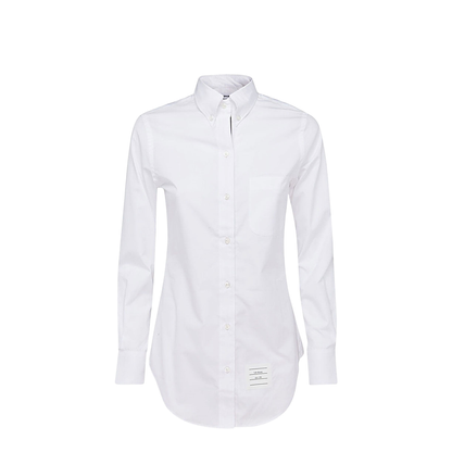 MAYFEYR - Thom Browne - Button-Down Shirt In White - FLL005E03113100