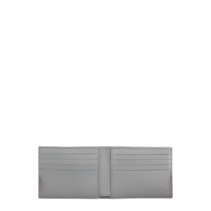Squared FF Wallet Light Gray Calf Leather