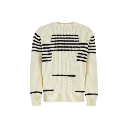 MAYFEYR - Loewe - Ivory Wool Blend Sweater - H526Y14KGIOFFWHITENAVY