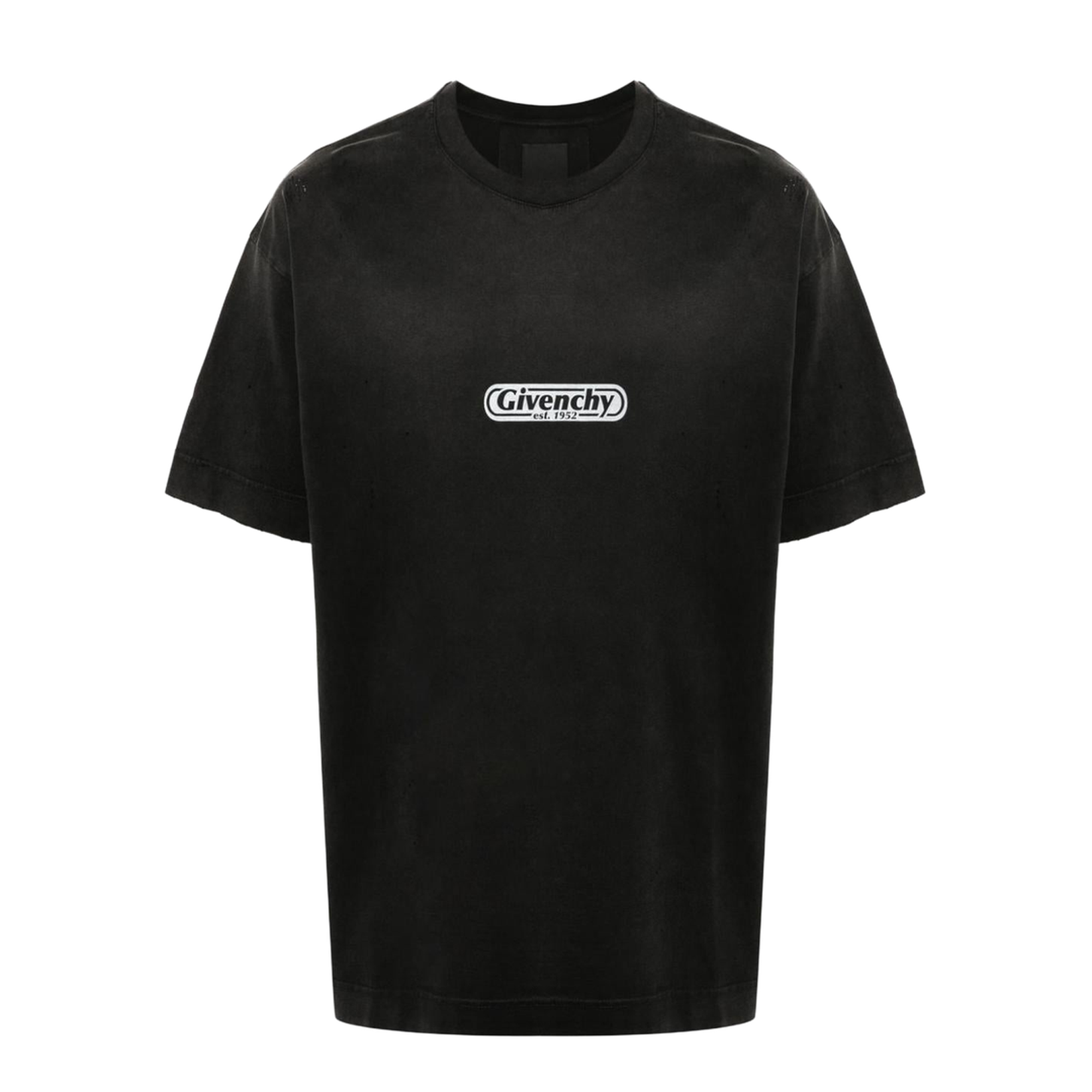 Printed Cotton T-Shirt - Black