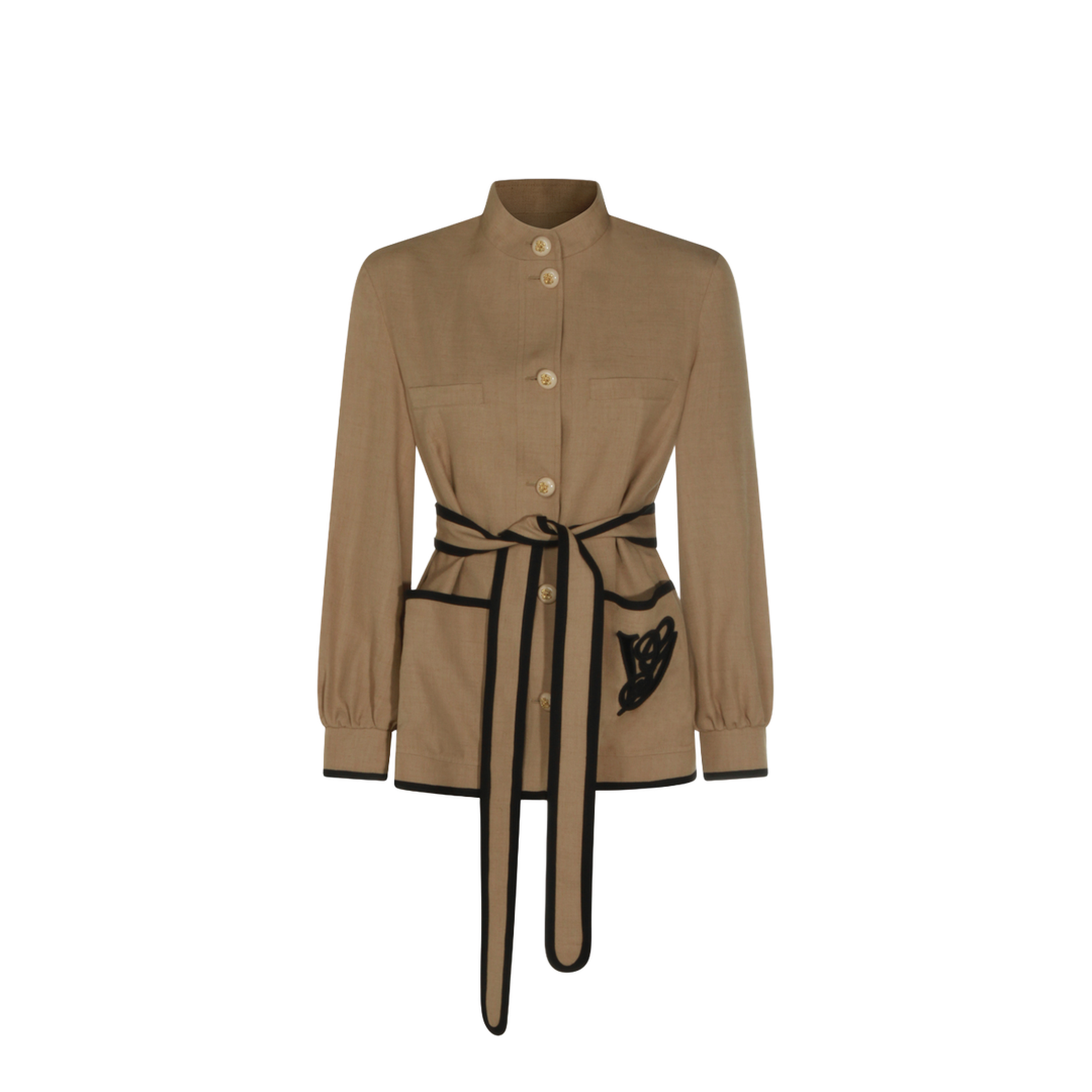 Caban Embroidered Logo Jacket