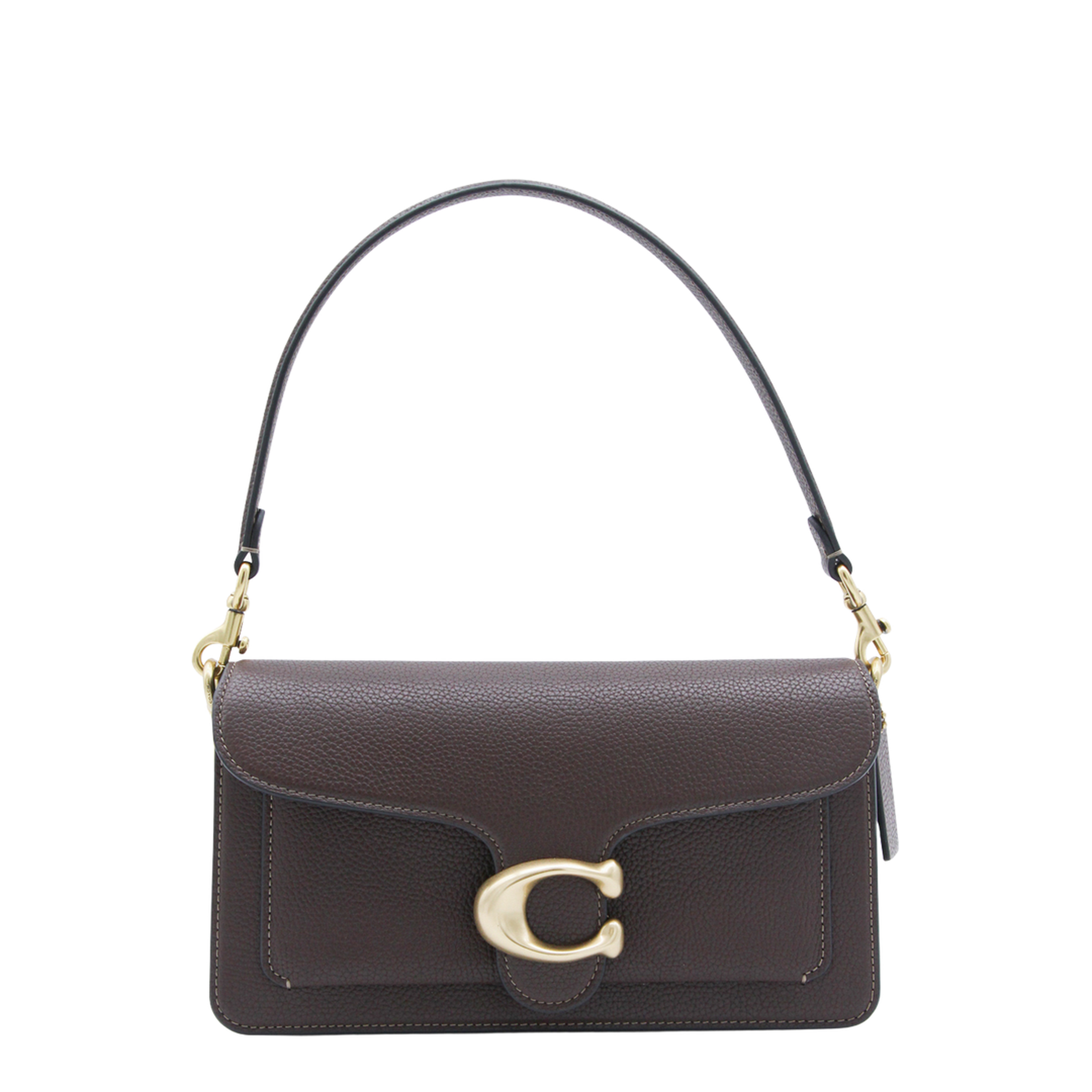 Tabby Shoulder Bag 26 In Polished Pebble Leather