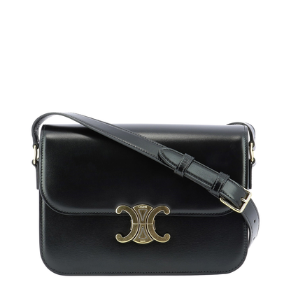 Classique Triomphe Bag in Shiny Calfskin - Black