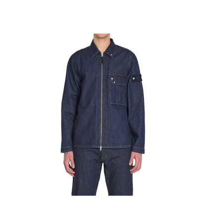 Zip Denim Overshirt