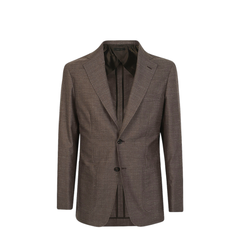Brown Relaxed Fit Blazer