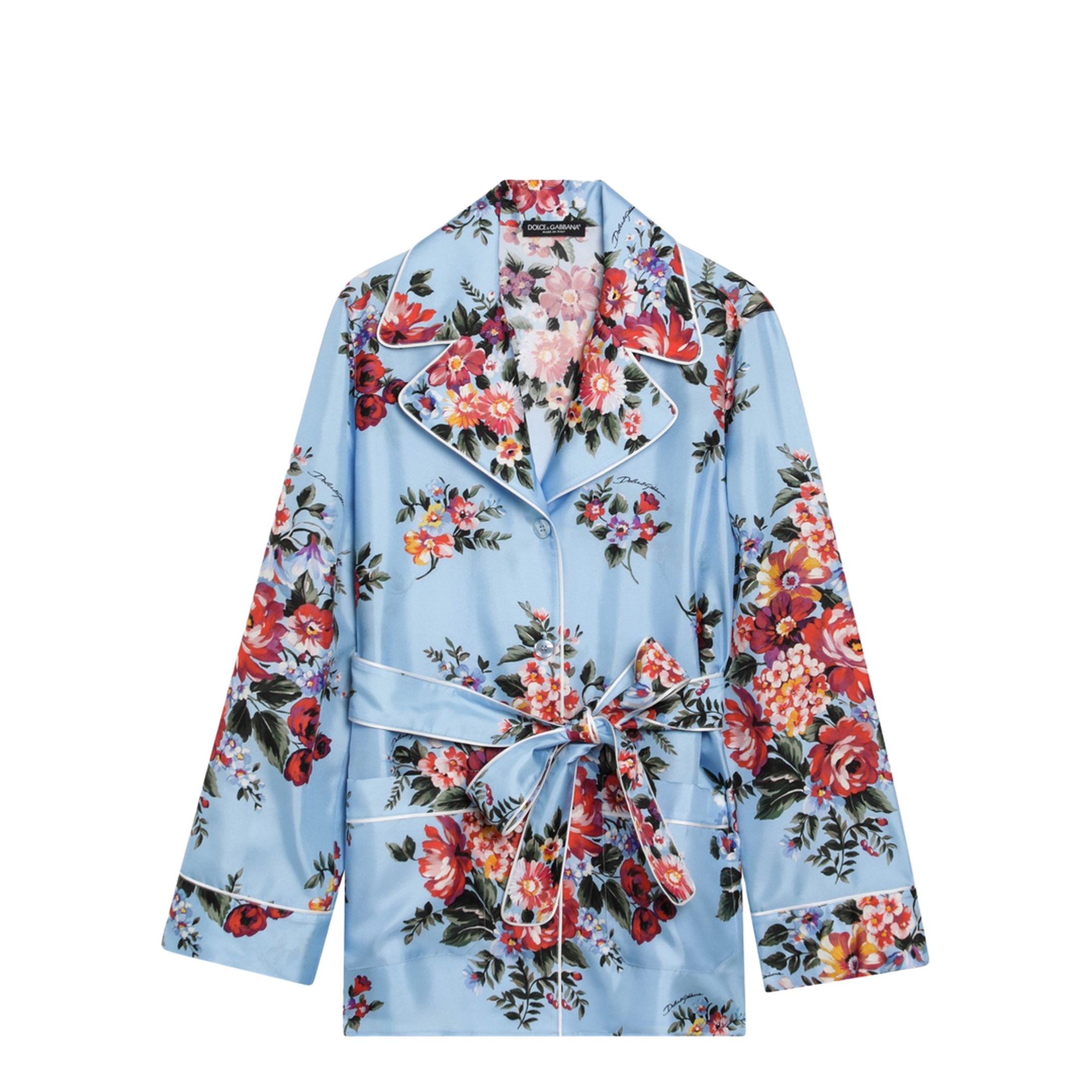 MAYFEYR - Dolce & Gabbana - Vanity Silk Twill Shirt With Floral Print - F5Q03TIS11IHC5ZO