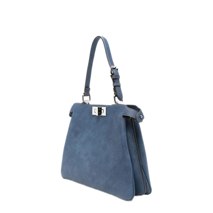 Peekaboo Soft Medium Calfskin Handbag - Blue