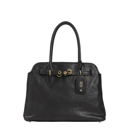 Black Leather Shoulder Bag