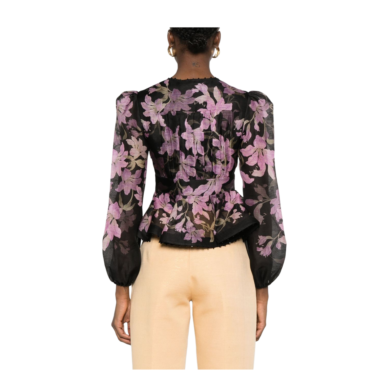 Black and Pink Dawning Blouse