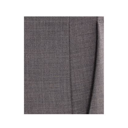 Grey Stretch Wool Blend Pants