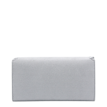 Falabella Continental Wallet With Chain - Light Grey