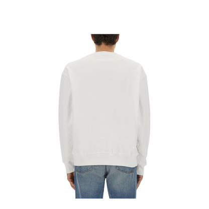 Sweatshirt with Laurel Crown Logo Embroidery