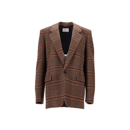 MAYFEYR - Saint Laurent - Prince Of Wales Check Blazer - 842593Y9I702849