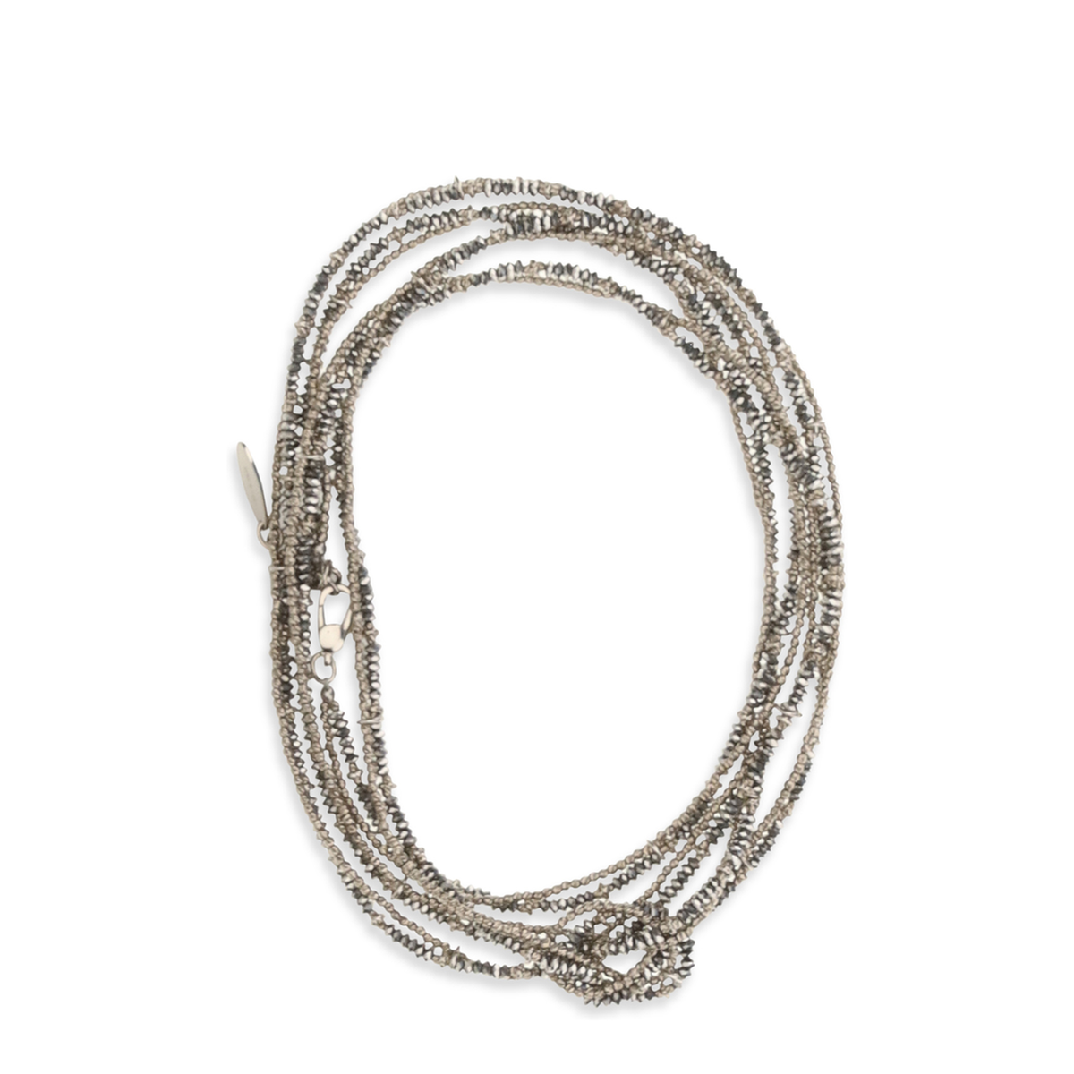 MAYFEYR - Brunello Cucinelli - Hematite And Sterling Silver 925 Wrap Bracelet - MBOW9LE10CQU35