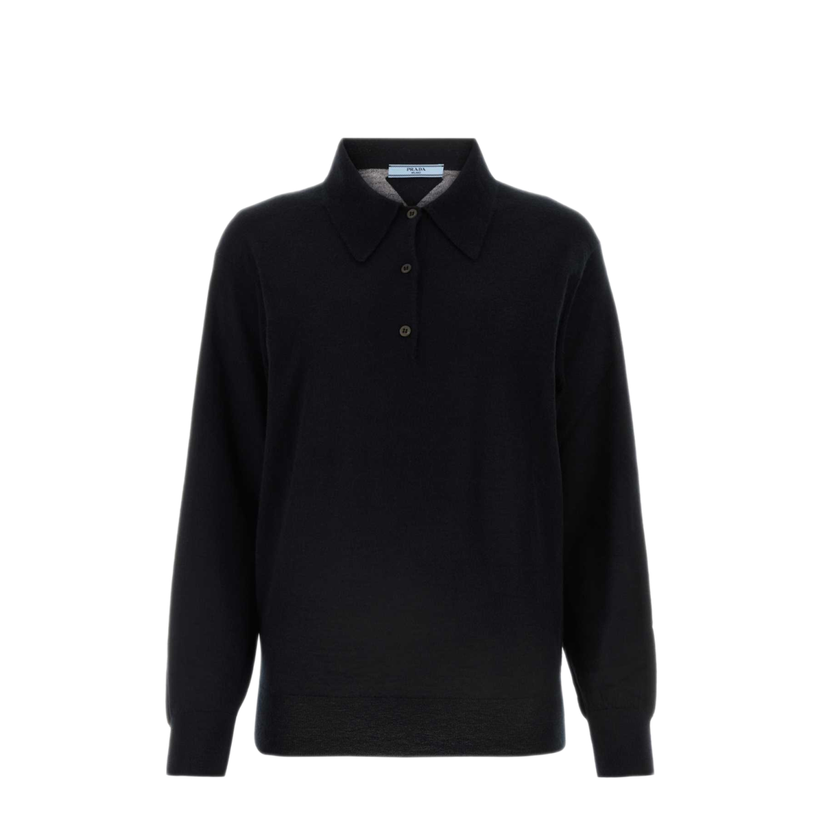 MAYFEYR - Prada - Black Cashmere Polo Shirt - P24F2ESOOO14XDF0002