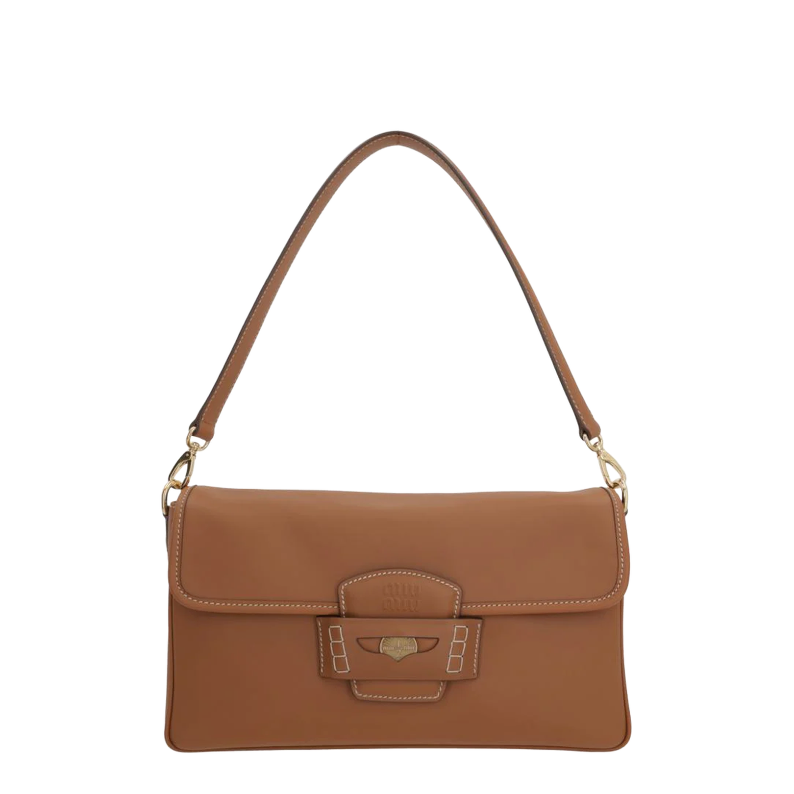 Penny Large Shoulder Bag in Smooth Leather