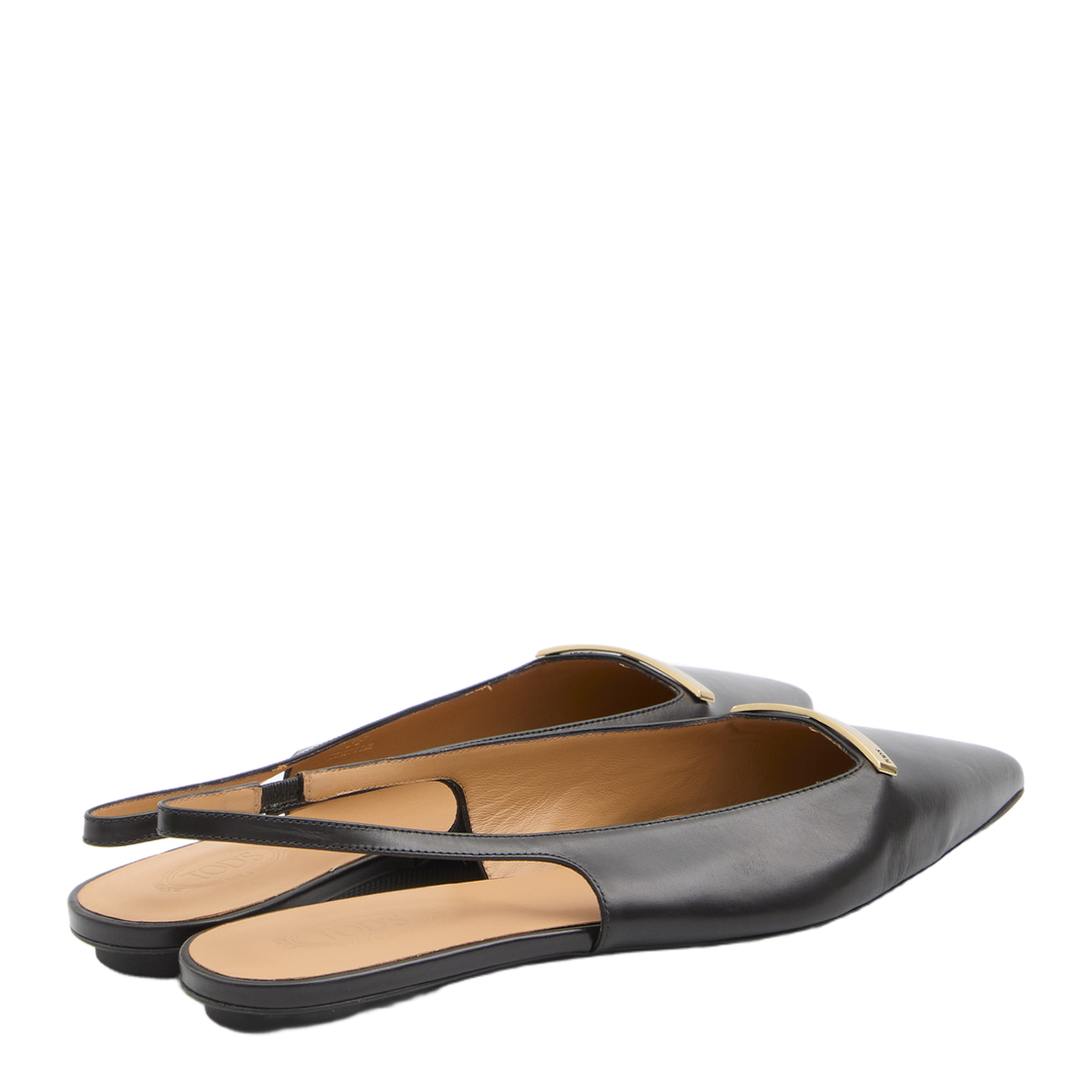 Leather Slingback Ballerinas