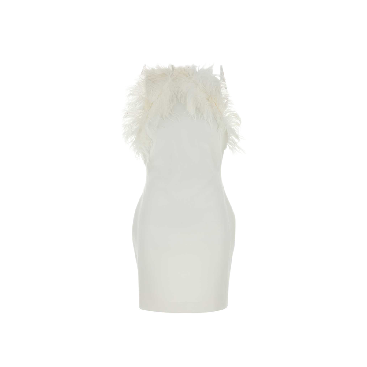 MAYFEYR - The Attico - White Stretch Cady Mini Dress - 260WCA00468PLL088FS001