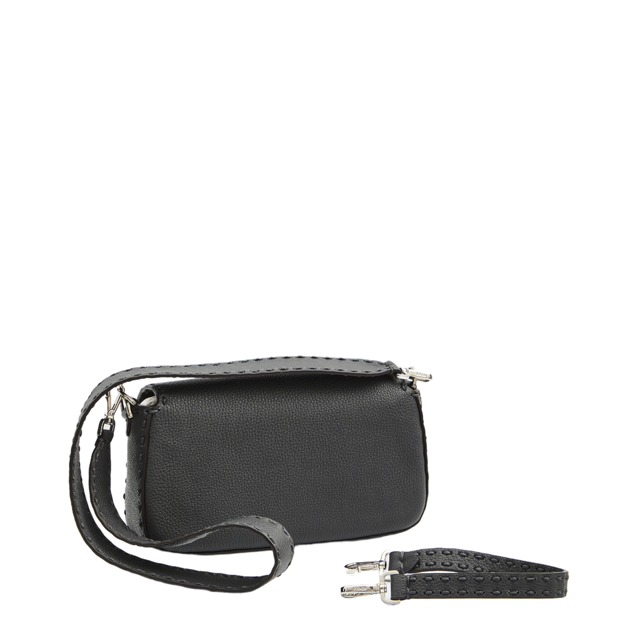 Baguette Bag in Gray Selleria Leather