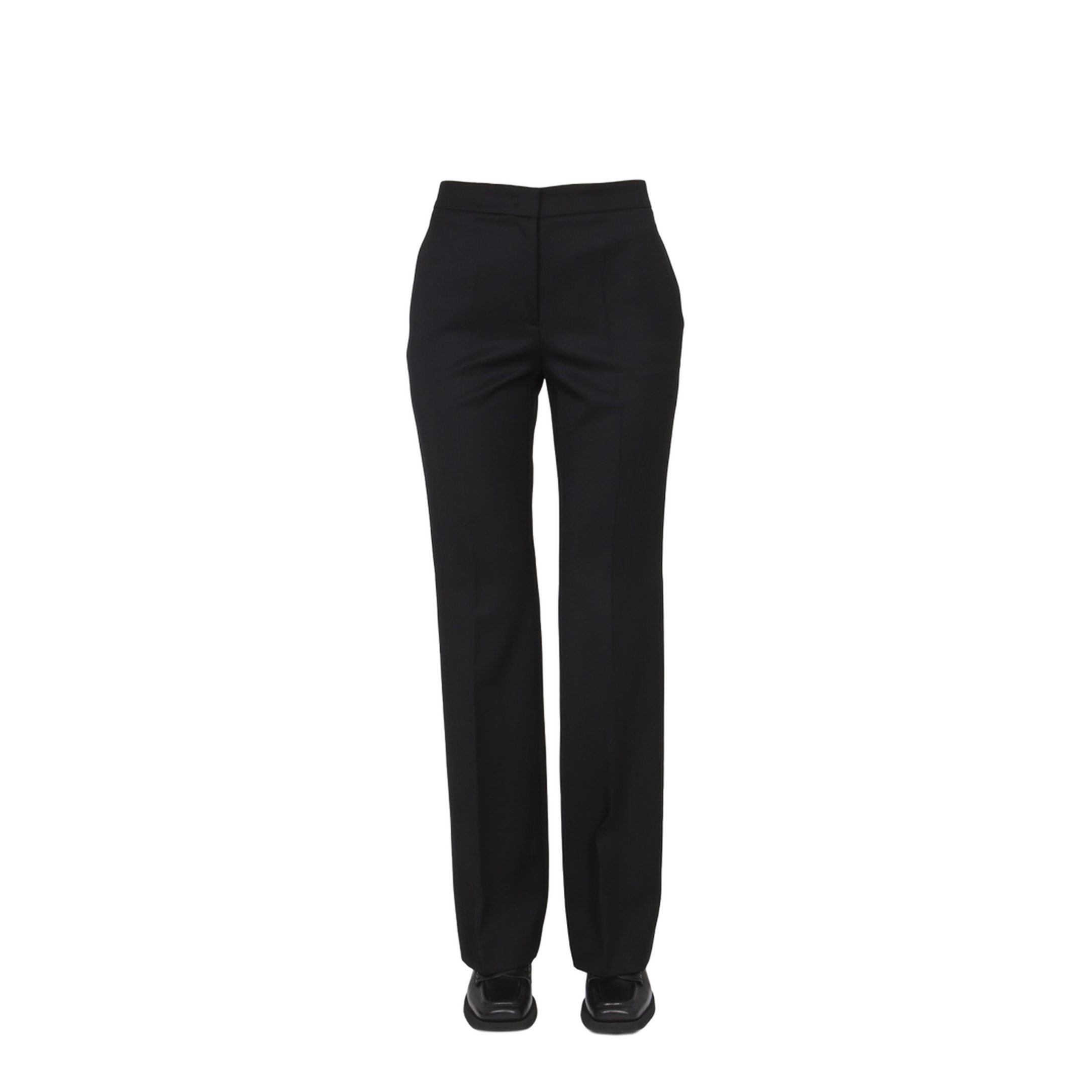 Wool Grain De Poudre Pants