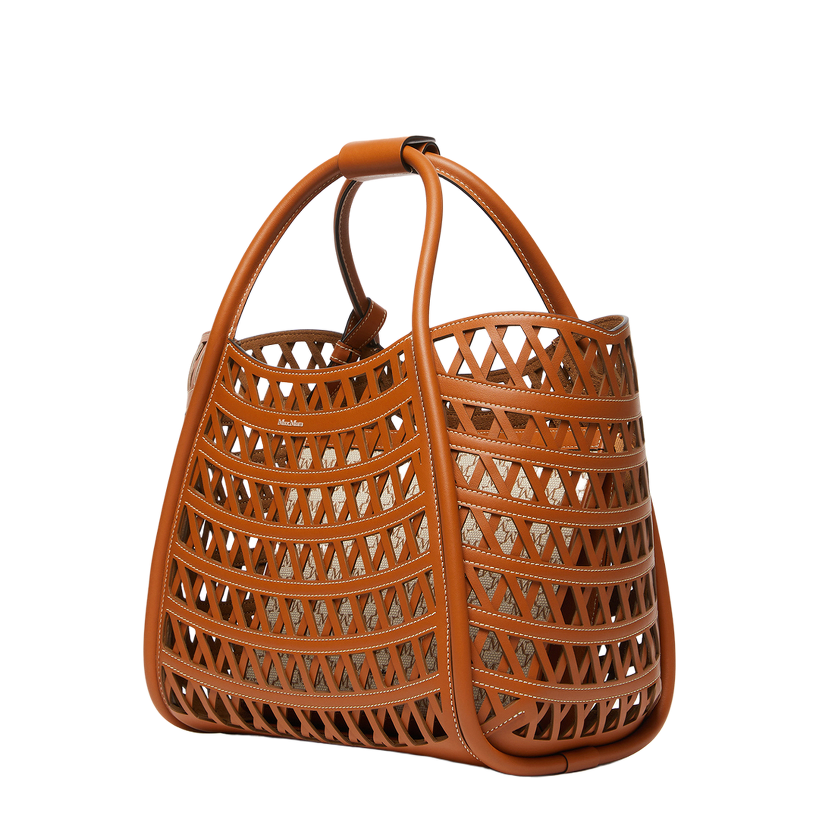 Woven Leather Small Marine Bag