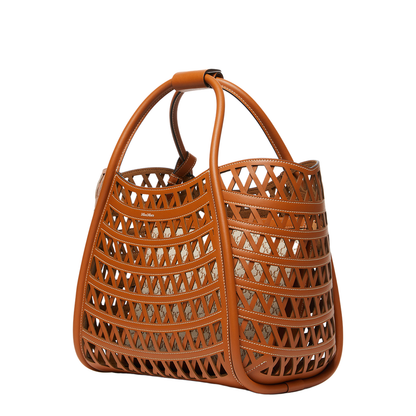 Woven Leather Small Marine Bag