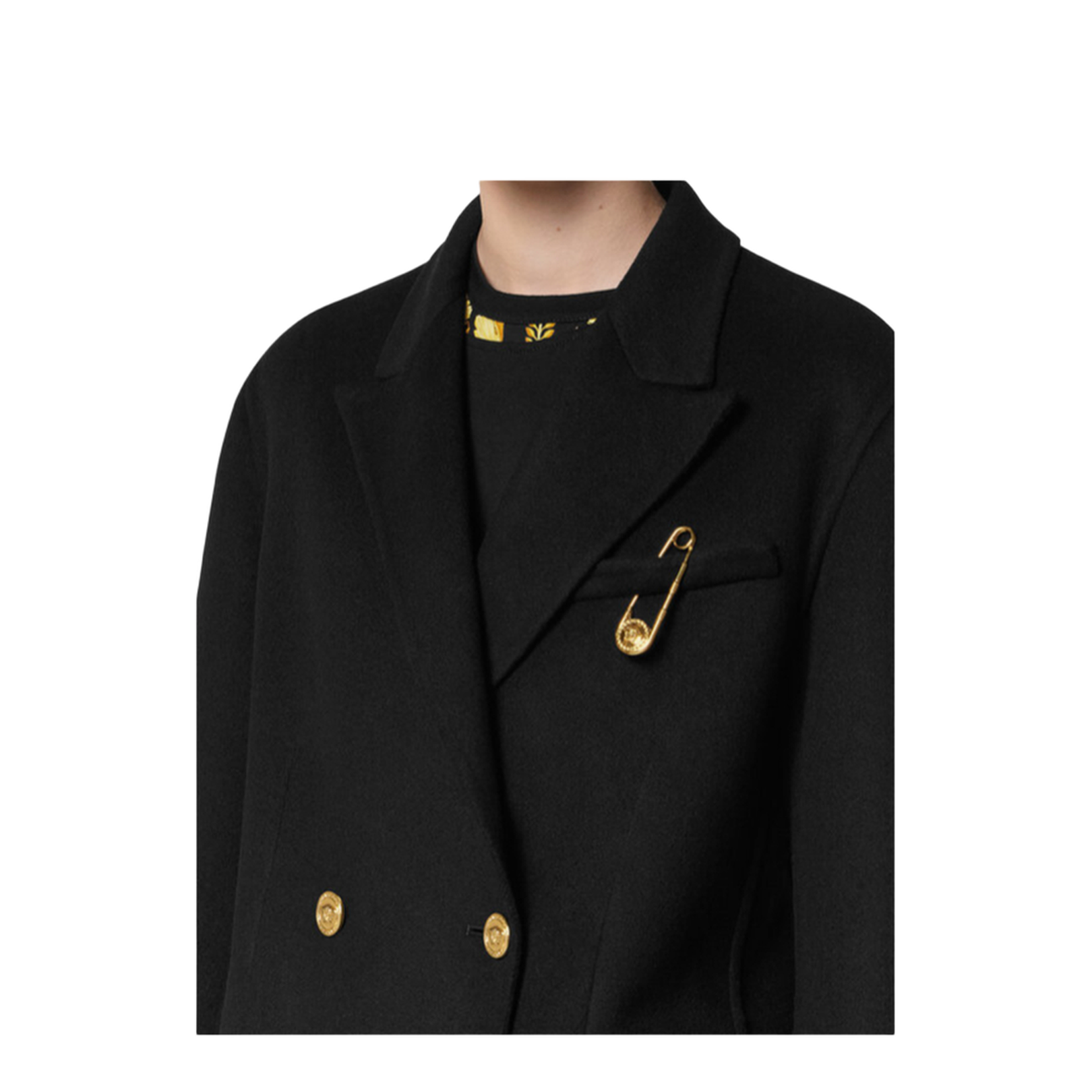 Wool and Cachemire Double-breasted Coat