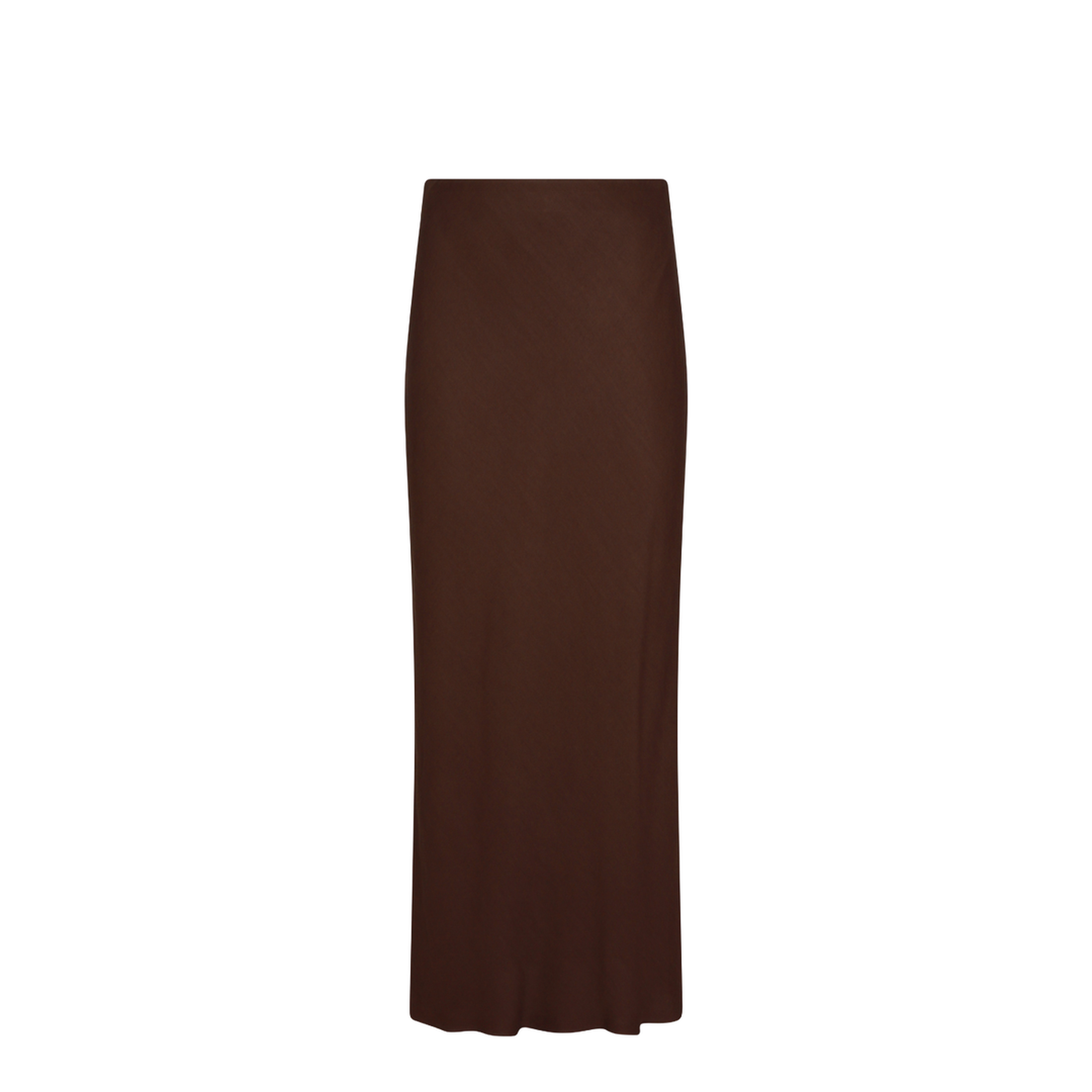Brown Viscose Blend Skirt