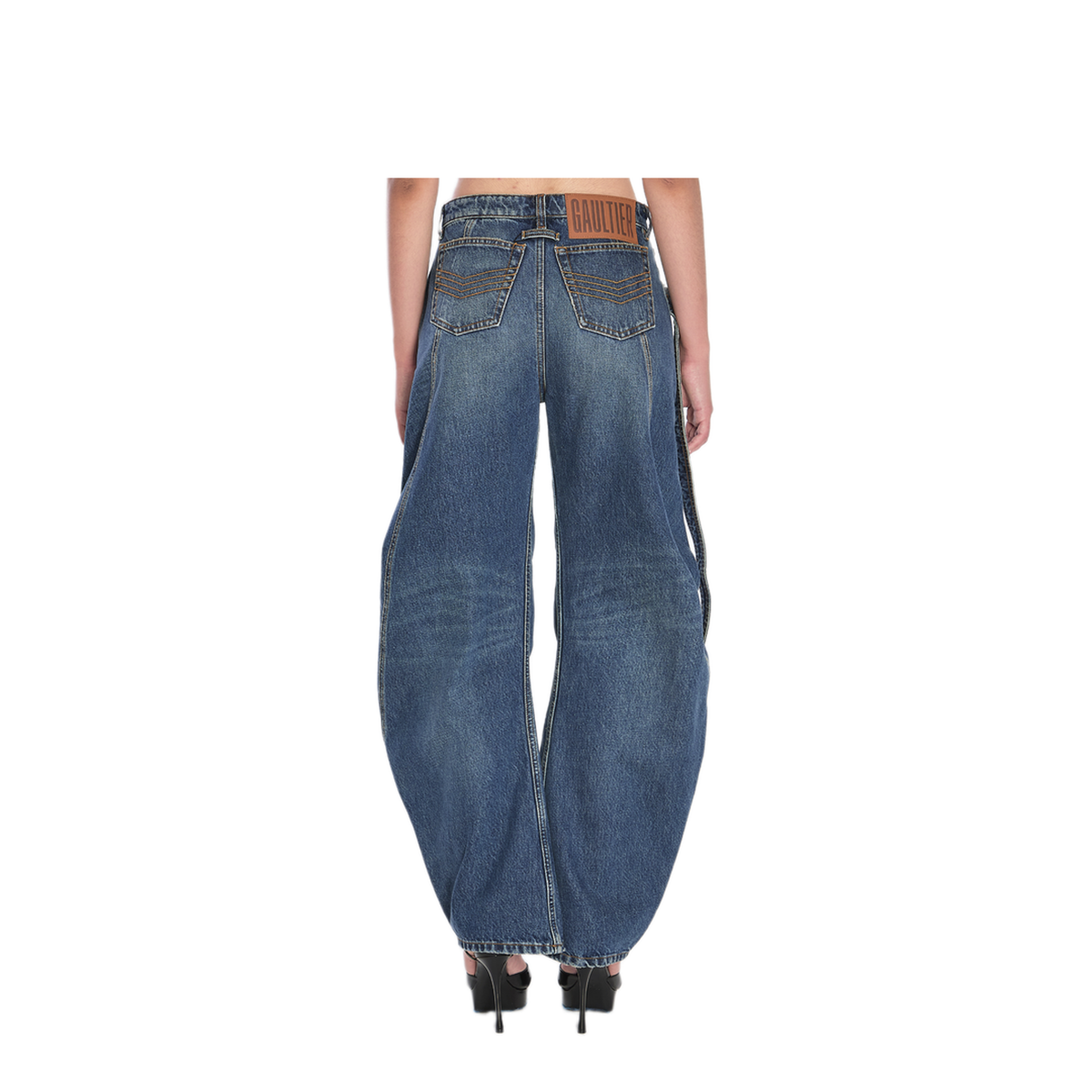 MAYFEYR - Jean Paul Gaultier - Strap Jeans In Denim - WTR009D02457