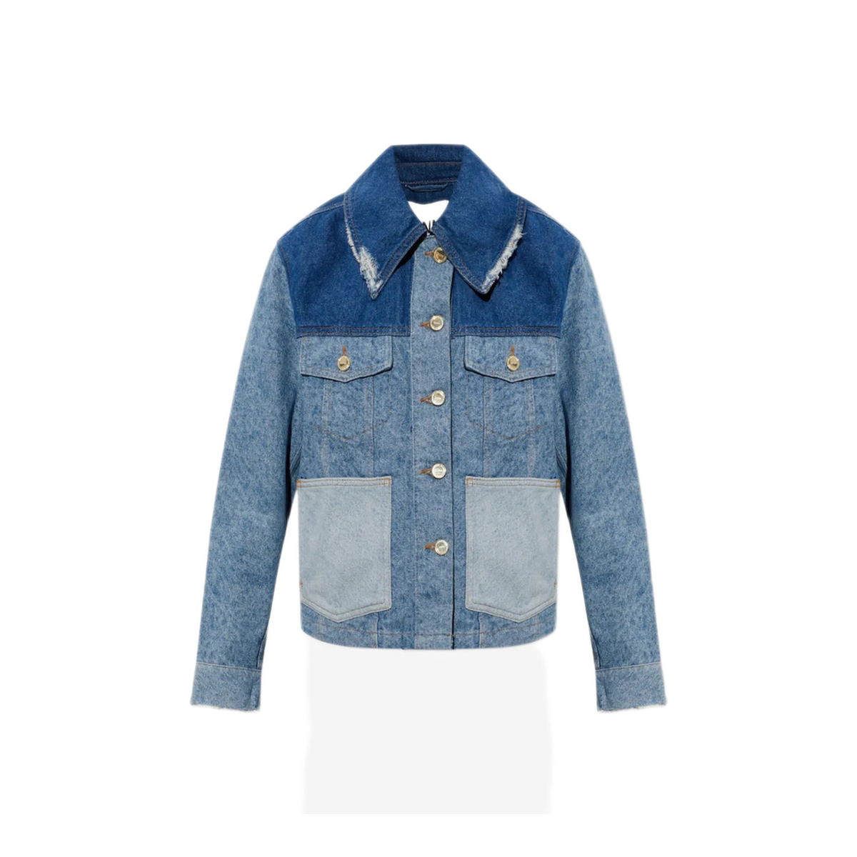 MAYFEYR - Ganni - Patchwork Denim Short Jacket - A1010180567