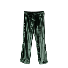 Velvet High-Waisted Trousers