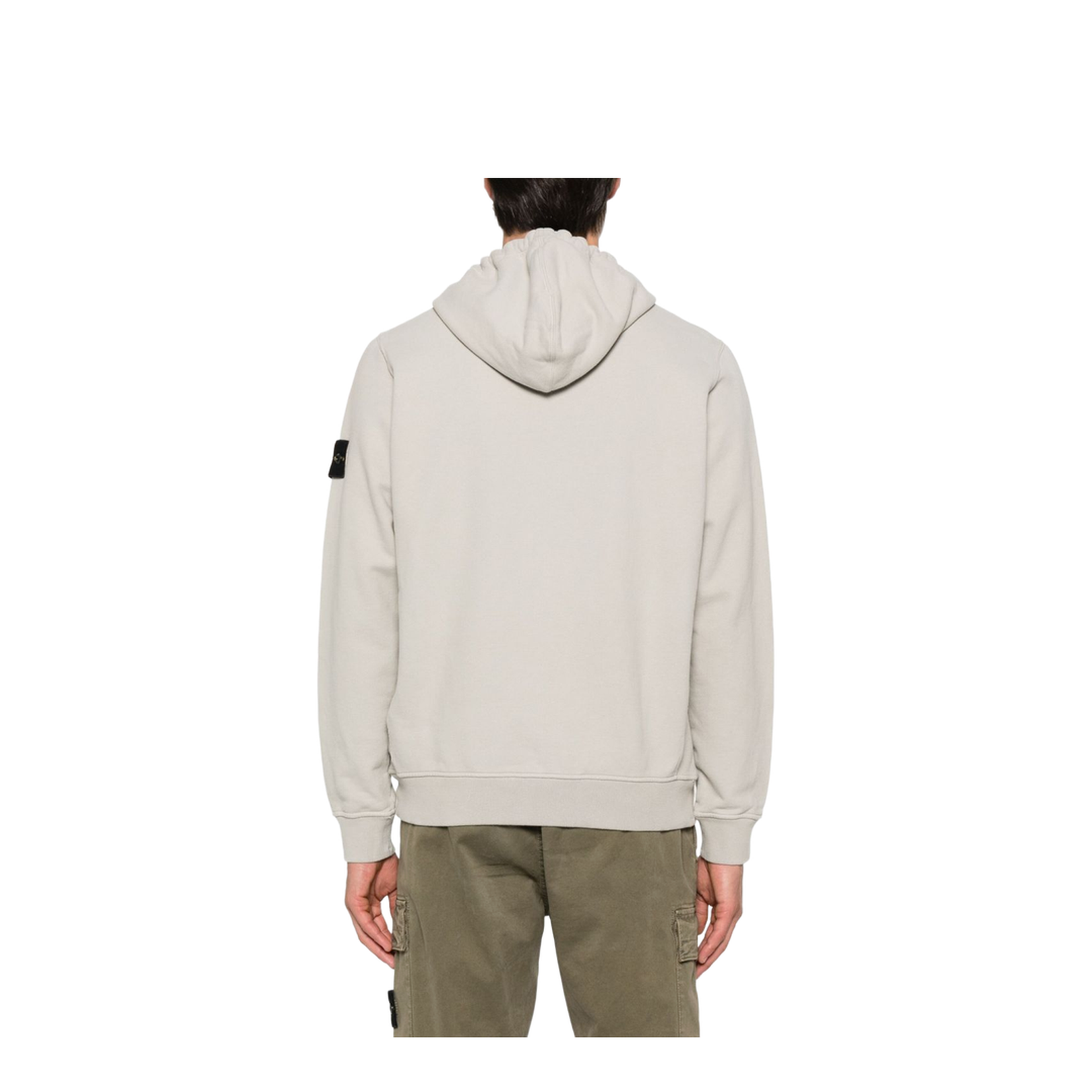 Hooded Zip-Up Sweatshirt in Brushed Organic Cotton Fleece