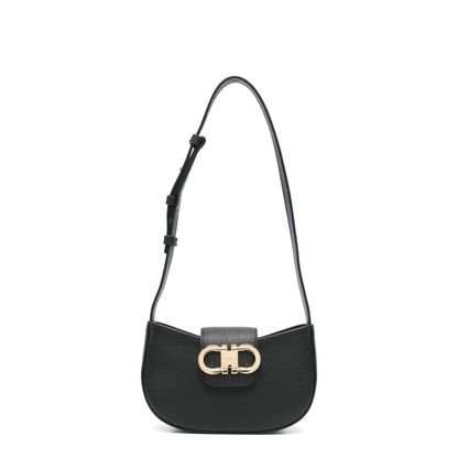 Minibag Double Gancino Small Leather Goods Black