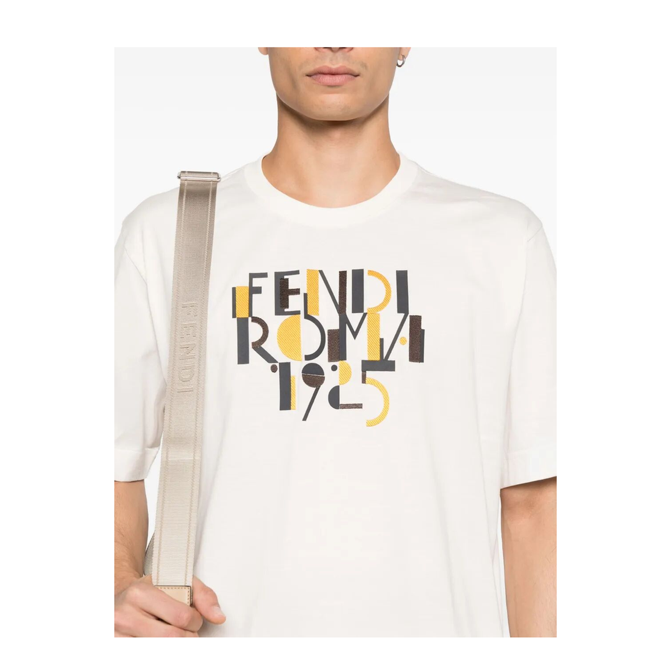 MAYFEYR - Fendi - Roma 1925 Print Cotton T-Shirt - FY0936AVOH