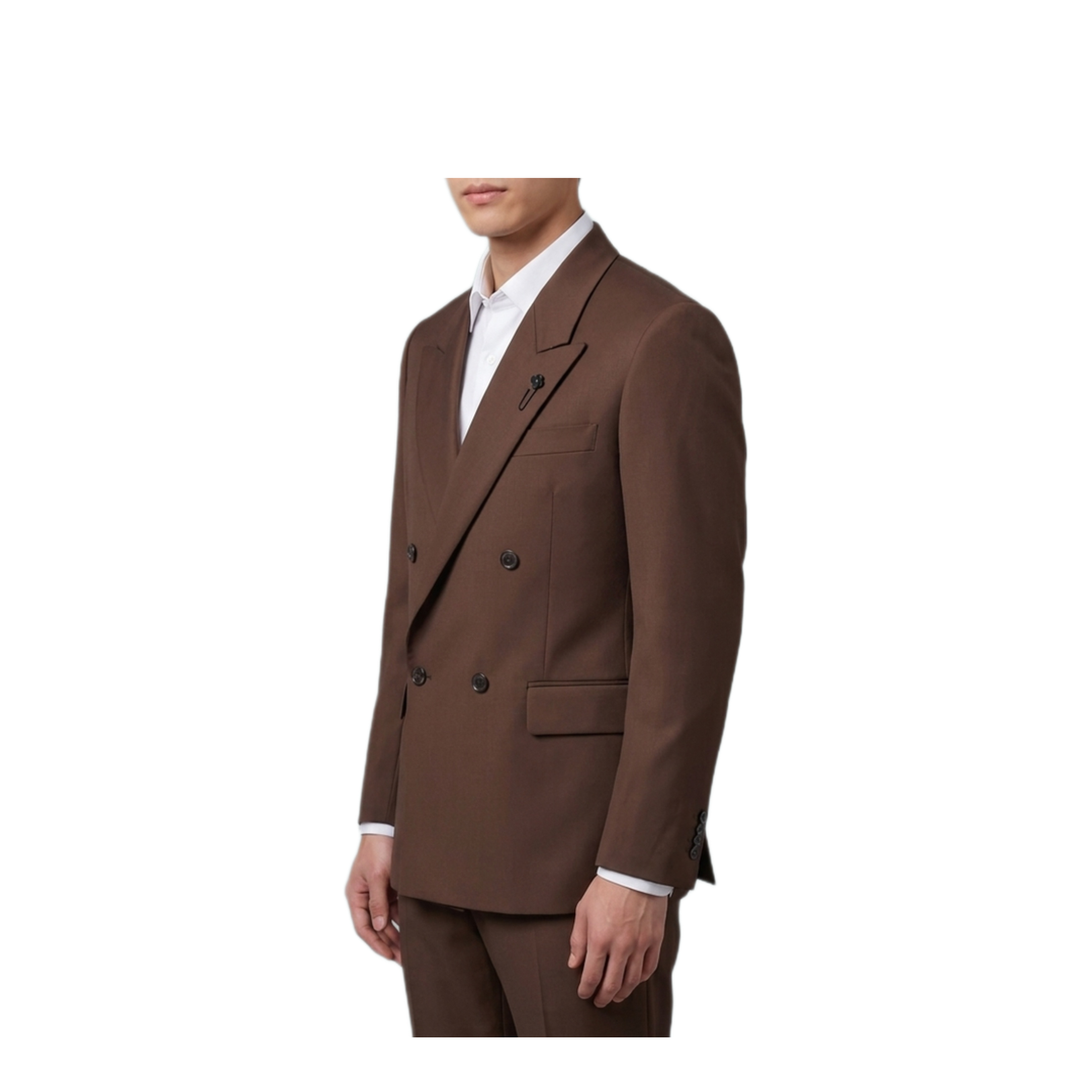MAYFEYR - Lardini - Brown Feeling Double Breasted Jacket - AC5810EACIF67442460