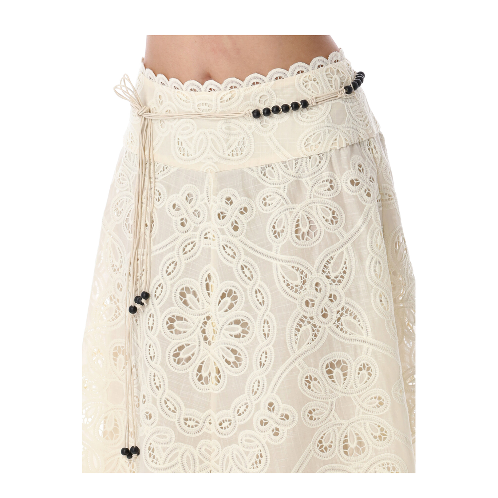 Embroidered Skirt Black