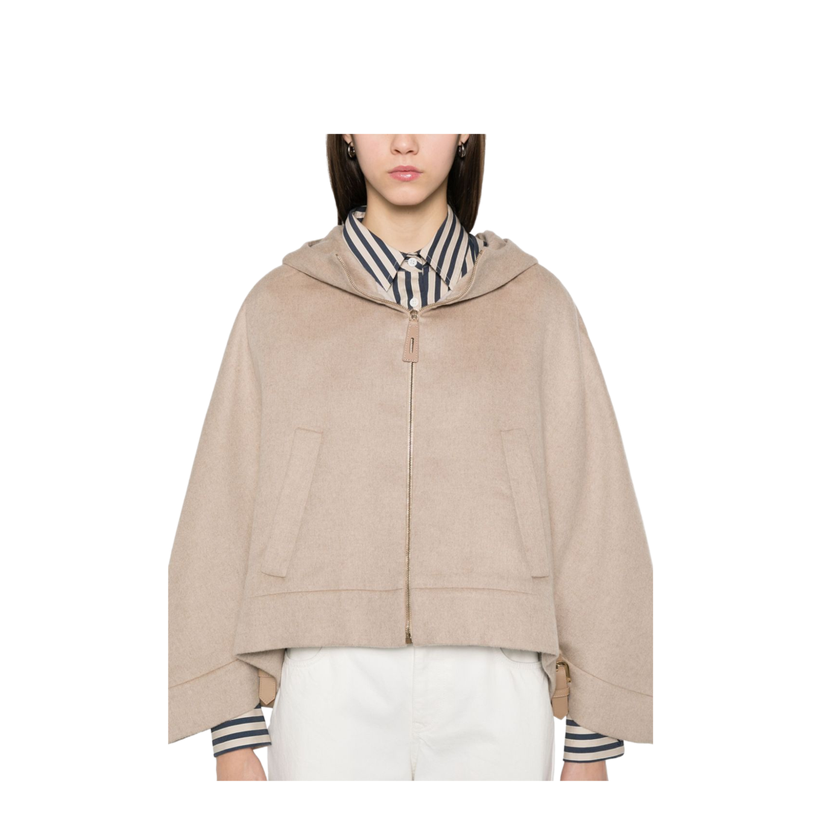 Wool Hooded Cape