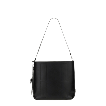 Hocket Medium Calf Leather Hobo Bag - Black